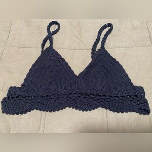 Black Medium Crochet Bralette